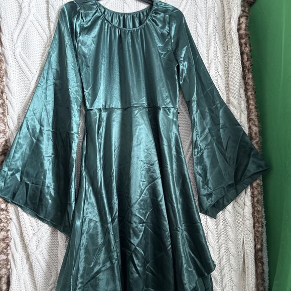 Medieval Renaissance Adult Womens Costume Small Halloween Green - Picture 4 of 10